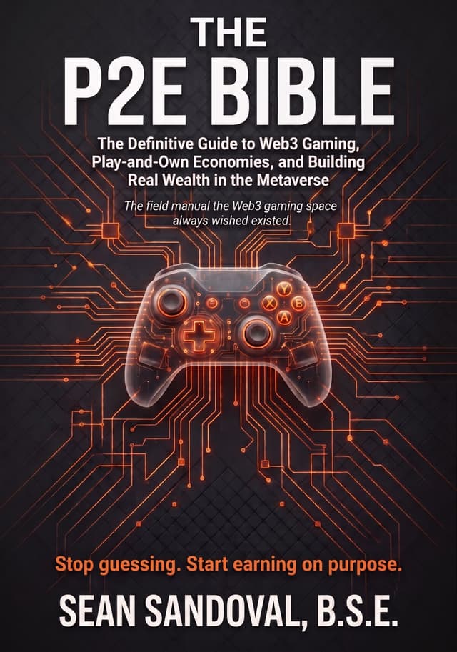 The P2E Bible book cover by Sean Sandoval